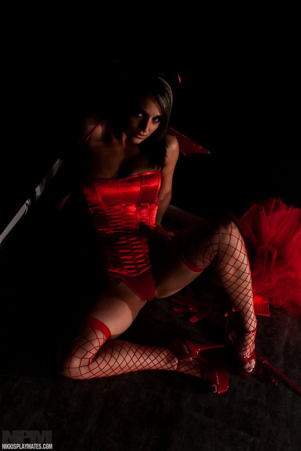 Nikki Sims nikki halloween 05 - Nikki Sims Sexy Red Devil!