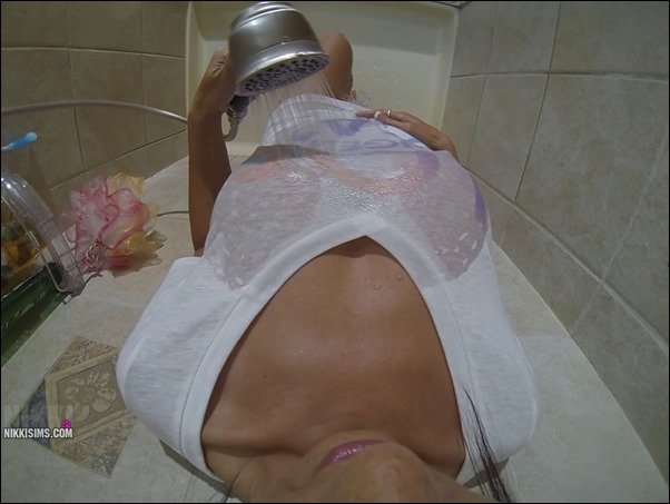 Nikki Sims nikki sims pov shower 01 thumb - POV Shower and Pussy Rubbing