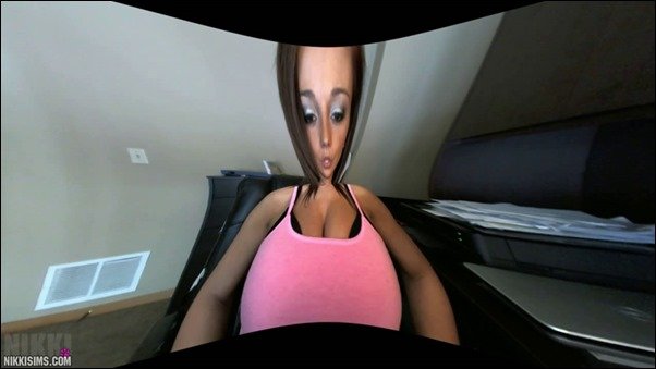 Nikki Sims nikki sims funny 03 thumb - Playing with her Webcam