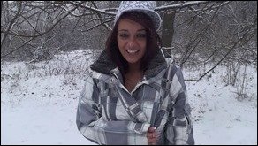 Nikki Sims nikki sims new years caps 08 thumb - Topless Fun in the Snow