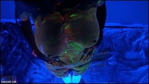 Nikki Sims nikki sims black light bodypaint 09 - Body Painting Play