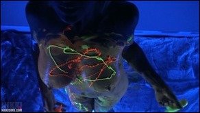 Nikki Sims nikki sims black light bodypaint 11 thumb - Body Painting Play