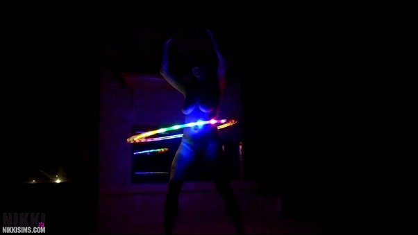 Nikki Sims nikki sims hula hoop 13 - Glow in the Dark Hula Hoop