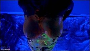 Nikki Sims nikki sims bl bodypaint 09 thumb - Black Light Body Paint Full